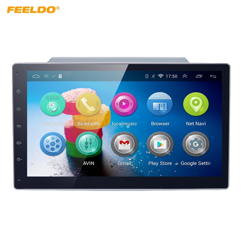 

FEELDO 10.2inch Bigger HD Screen Android 4.4.2 Quad Core Car Media Player With GPS Navi Radio For Universal 2DIN ISO