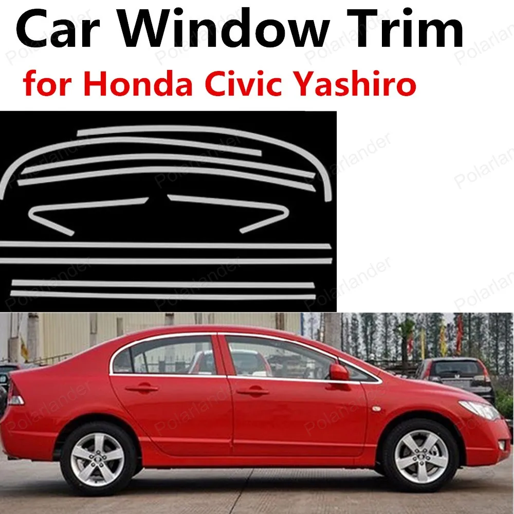 Us 92 5 Hot For Honda Civic Yashiro Stainless Steel Window Trims Without Center Pillar Frame Decoration Trim In Chromium Styling From Us 92 5 Hot For Honda Civic Yashiro Stainless Steel Window Trims Without Center Pillar Frame Decoration Trim In Chromium Styling From