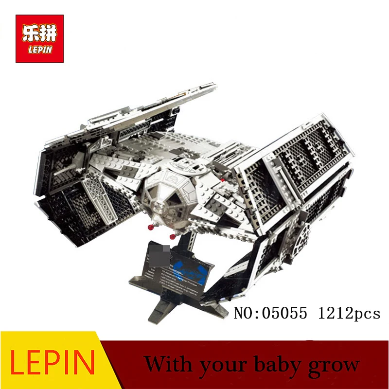 

DHL LEPIN 05055 Star 1212Pcs Toy Wars Vader TIE advanced Model Building Kit Blocks Bricks Compatible Children 10175