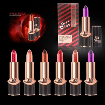 

Long Lasting Waterproof Matte Lip Lipstick Beauty Makeup Wild Rose Light Core Elastic Moisturizing Lipstick 6 Colors Y521