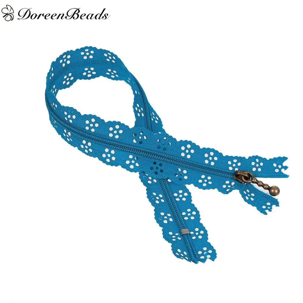 

DoreenBeads 10-Color Nylon Zipper For Tailor Sewing Craft 30cm(11 6/8") x 2.5cm(1"), 5 PCs