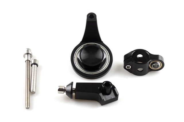Motorcycle CNC Steering Damper Stabilizer & Mounting Bracket Kit For Yamaha YZF-R6 (Black/Green)