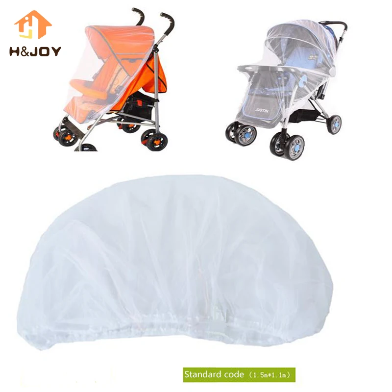 

Baby Stroller Pushchair Mosquito Net Infants Full Cover Universal Oversized Crib Netting Fly Insect Net Safe White Mosquito Net