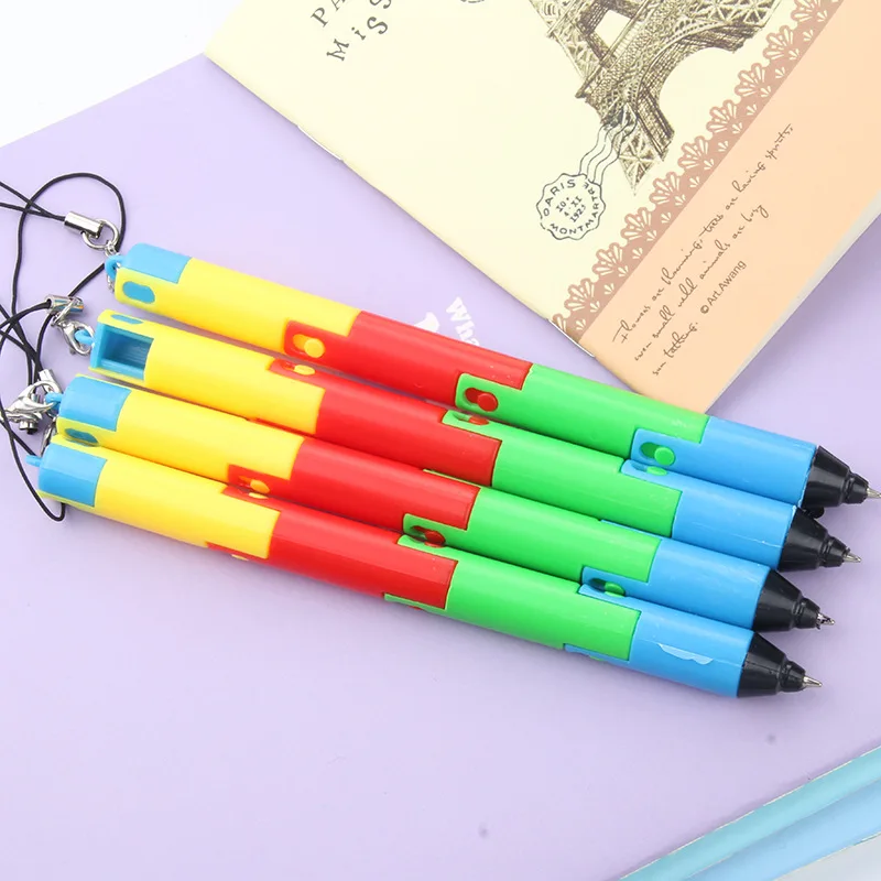 50PCS/lot Creative Stationery Cute Folding Pen Flexible Ballpoint Pen Student Gift Wholesale Novelty Pens for Writing