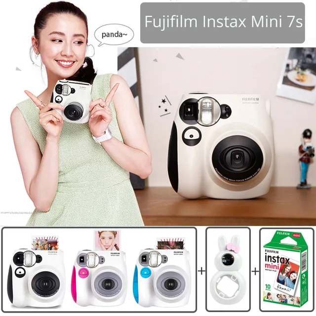 100 Authentic Fujifilm Instax Mini 7s Instant Photo Camera Set with 10