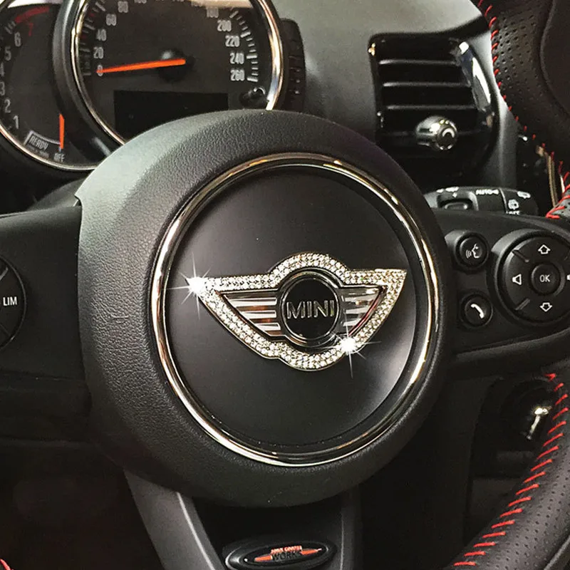 Алмазная наклейка на рулевое колесо для Mini Cooper F56 F55 мини клубный человек земляной