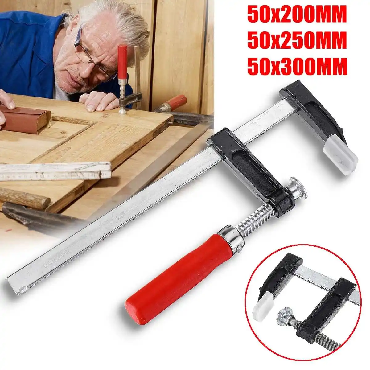 

Heavy Duty F-Clamp Bar Clip Clamp For Woodworking High Strength Wood Clamping Carpenter DIY Hand Tool Hardware Clamps