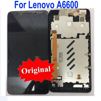 

Original New Best Sensor LCD Display Touch Screen Digitizer Assembly with Frame For Lenovo A6600 Phone Replacement Parts
