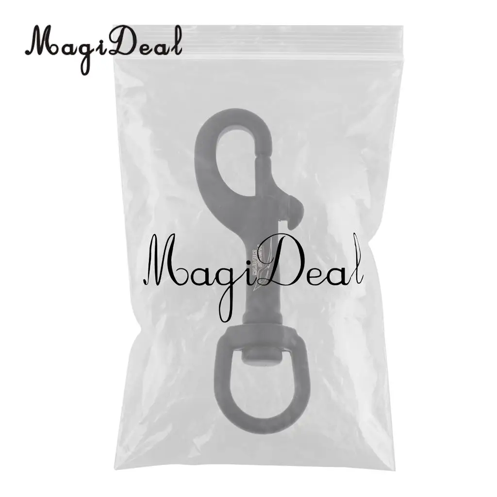 MagiDeal Durable 316 Stainless Steel Hook Swivel Eye Bolt Snap Water Tool for Scuba Diving Swimming Diver Supply 75mm/90mm Black
