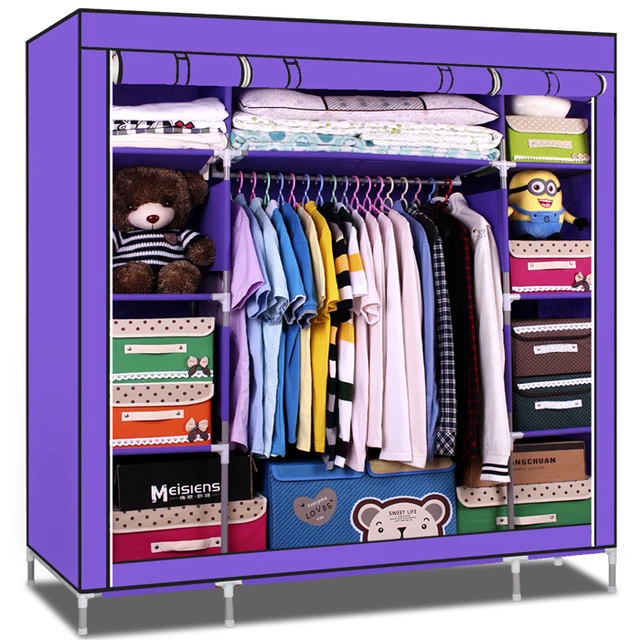 Easy Assembling Ikea Wardrobe Cloth Wardrobe Closet Large Steel