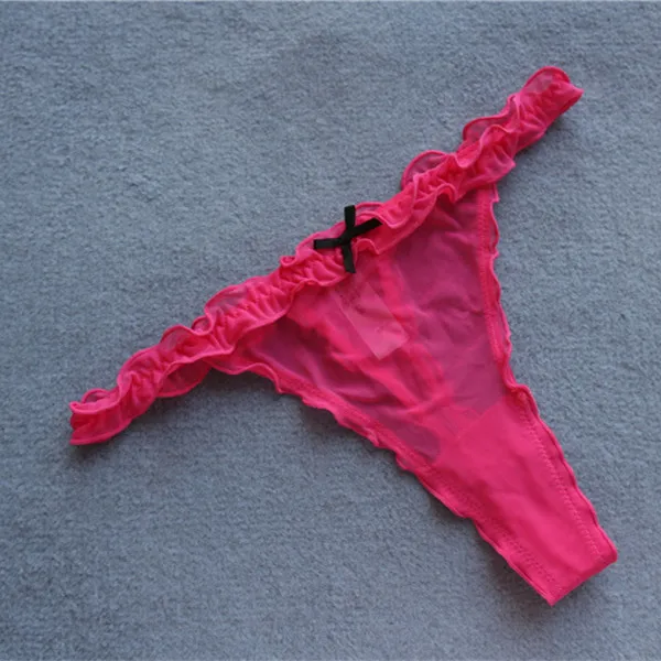 Voplidia Underwear Women Plus Size Sexy Lingerie Thongs and G String Lace Panties T-back Seamless String G-string PM041