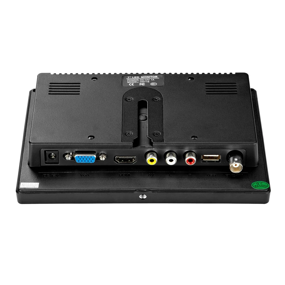 ZHIXIANDA  LCD , ޴ LCD , AV, BNC, VGA, HDMI, USB 2 Ŀ, 1024*600, 7 ġ