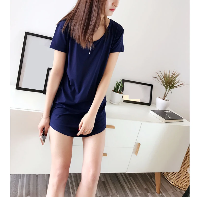 Jinsen Aite, новинка, женская летняя ночная рубашка, свободная, повседневная, открытая, сексуальная, ночная рубашка, ночная рубашка, сорочка, JS595