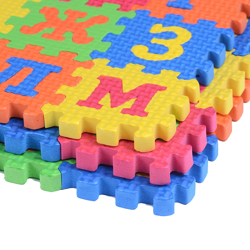 60 шт. 3d головоломка детские развивающие игрушки Мини EVA пены русский алфавит, буквы, цифры пол мягкий детский коврик