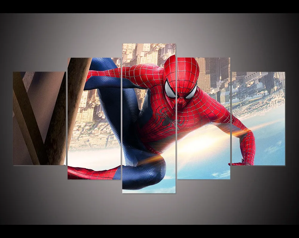 Home decor Spider Man Wall Art Picture for living room kids room decor