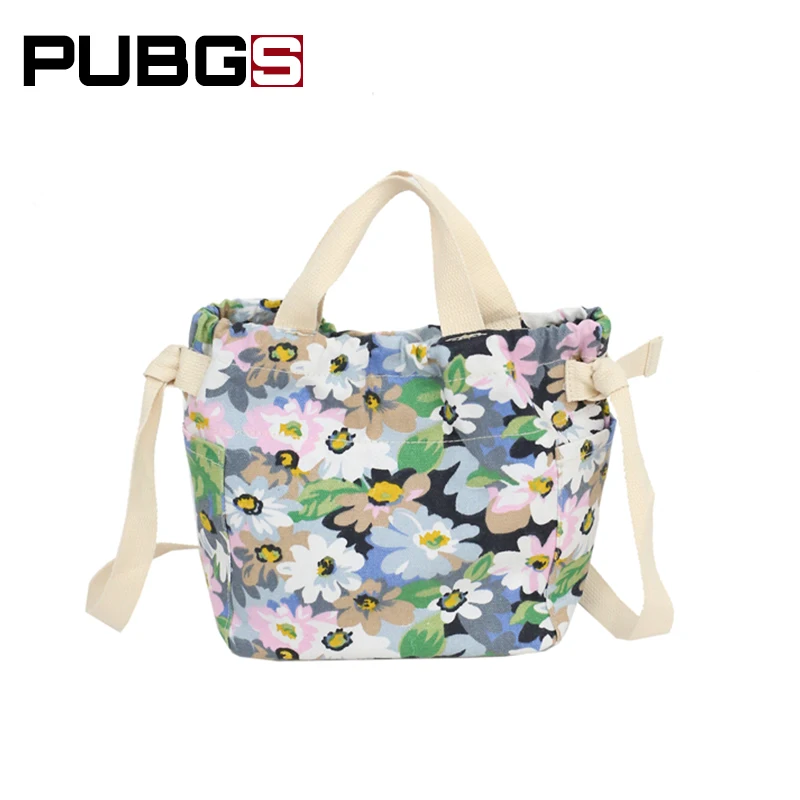Women Shoulder Bag Messenger Bags College Wind Canvas Fashion Sweet