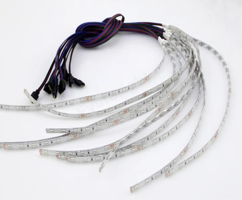 10 шт./лот Новое поступление Водонепроницаемая IP65 5050 SMD 0 4 м 24 светодиода 5 30