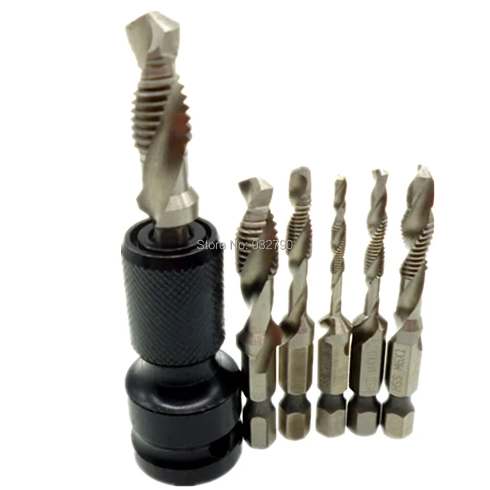 6pcs Combination Drill And Tap Metric Drill
