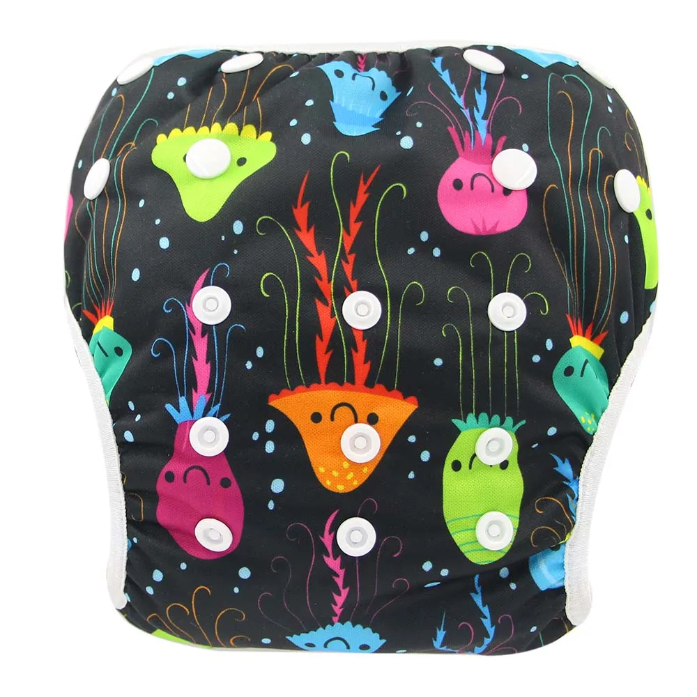 Единорог памперсы с принтом плавающие weas для мальчиков и девочек многоразовые пляжные шорты детские подгузники для купания ткань детские подгузники купальный костюм унисекс