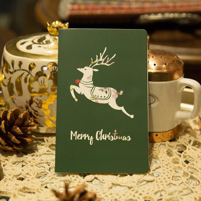 Приближается Рождество поздравительные открытки красивый зеленый цвет Новый Год Открытка благодарственная открытка на день рождения