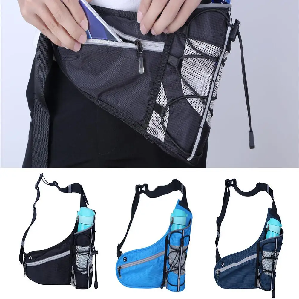 

2018 New Style Triangular Waist Pack Waist Bag Durable Belt Water Bottle Pouch Running Bag (Without Bottle)