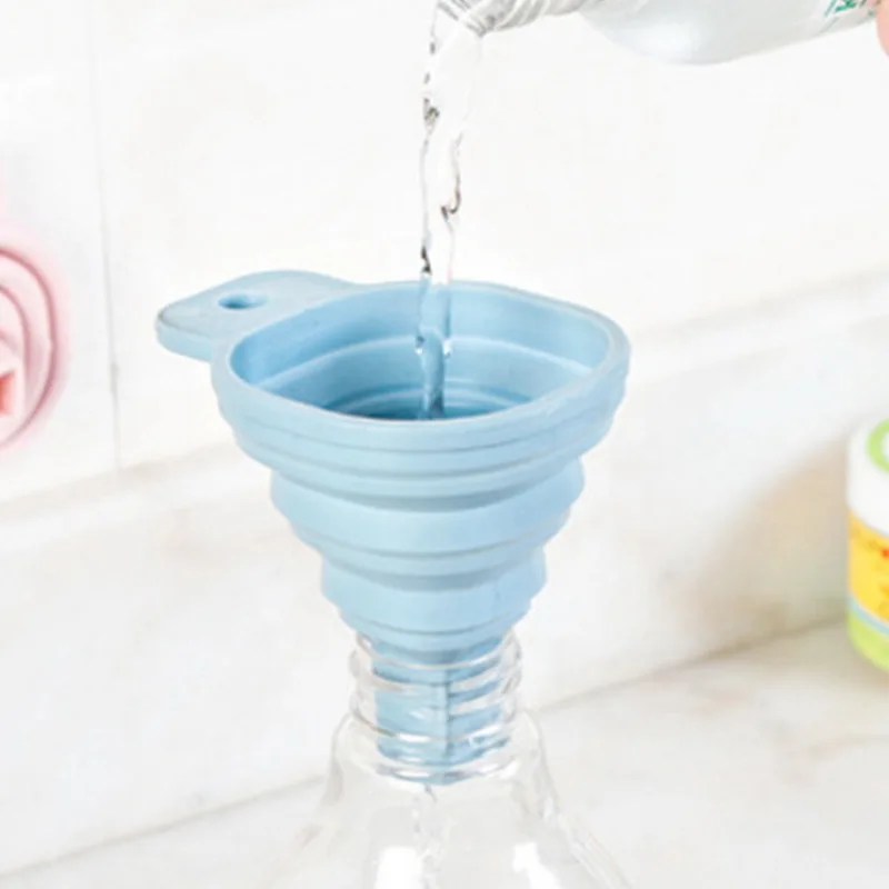 

Hoomall Protable Mini Silicone Funnels Foldable Collapsible Style Funnel Hopper Cooking Tools Kitchen Accessories Gadgets