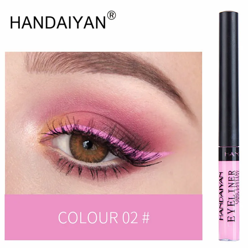 HANDAIYAN, 12 цветов, матовая косметика для глаз, тени для глаз, подводка для глаз, стойкая, водостойкая, сексуальная, Очаровательная подводка для глаз, ручка TSLM2