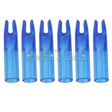 50 шт. синий пластиковый хвостовик стрелы для стрельба из лука для OD 5,9-6,0 мм углеродное Стекловолокно вала