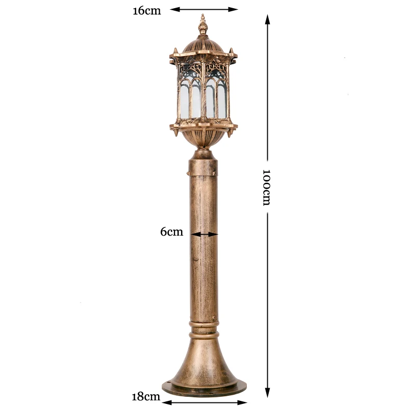 Уличный светильник для газона, модный садовый дорожный светильник, декоративный светильник для балконного бюстгальтера, светильник на заднем дворе, светильник для виллы, коридора, двора