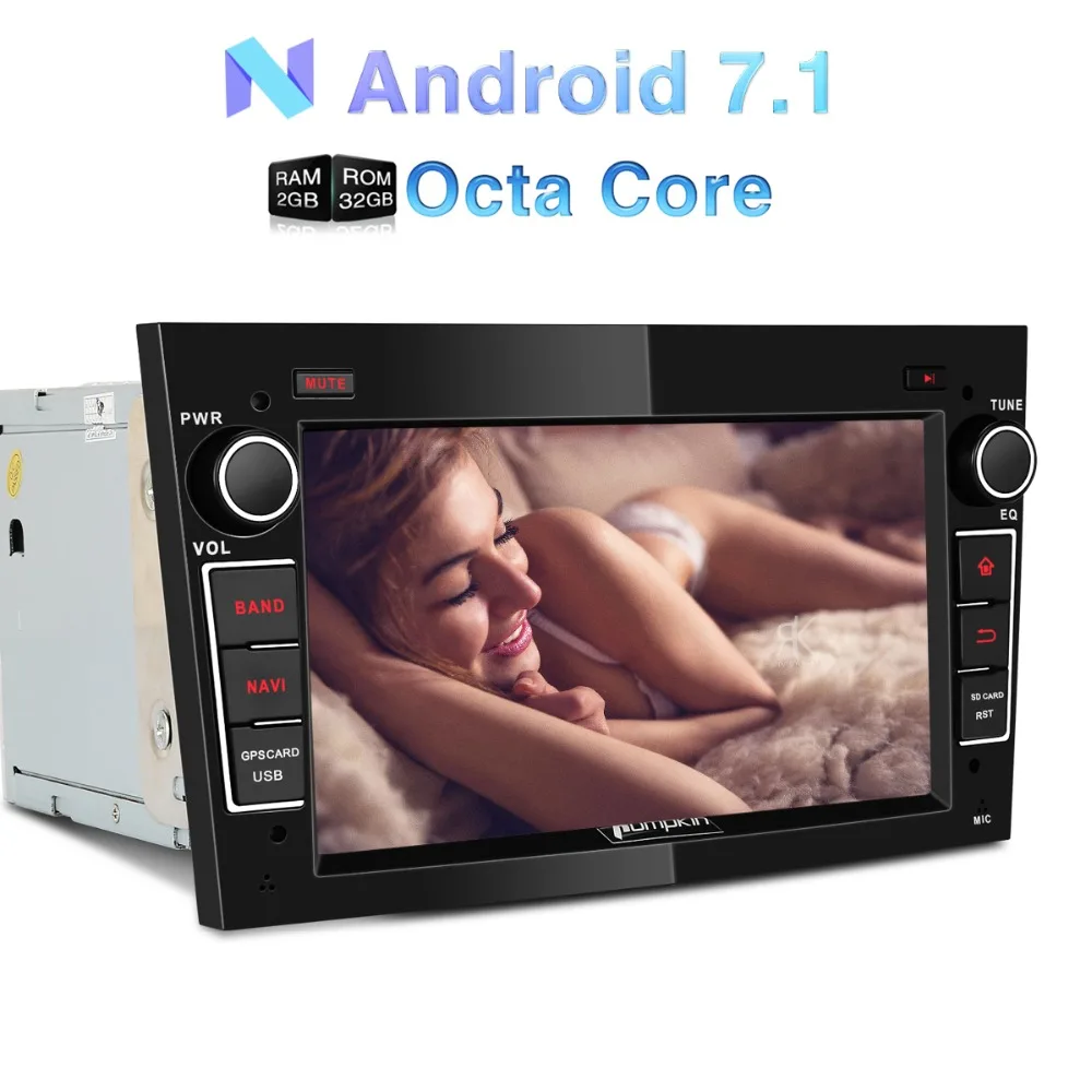 Тыква 2 Din 7 ''Восьмиядерный 2G RAM 32G ROM Android 1 автомобильный радиоприемник без