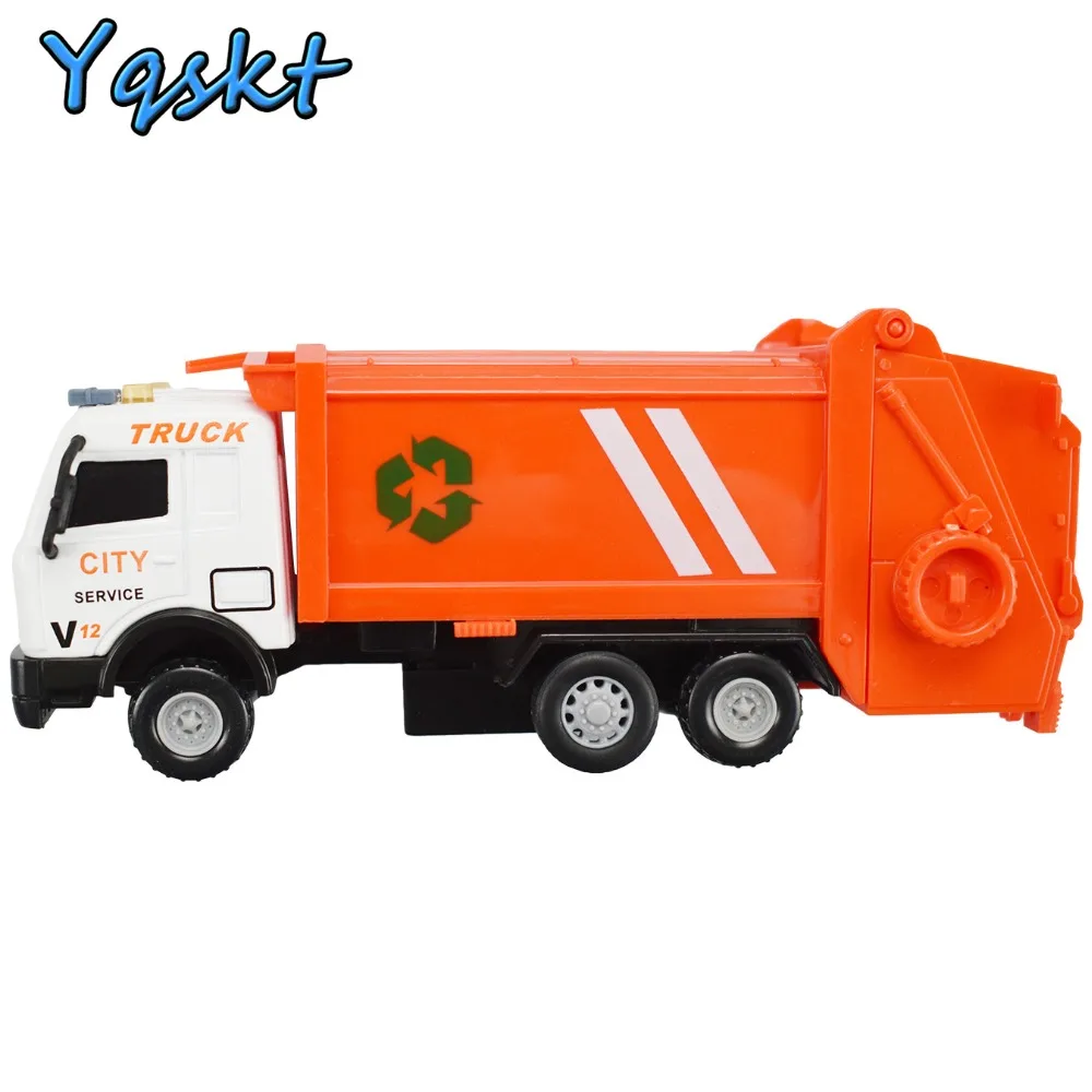 red garbage truck toy