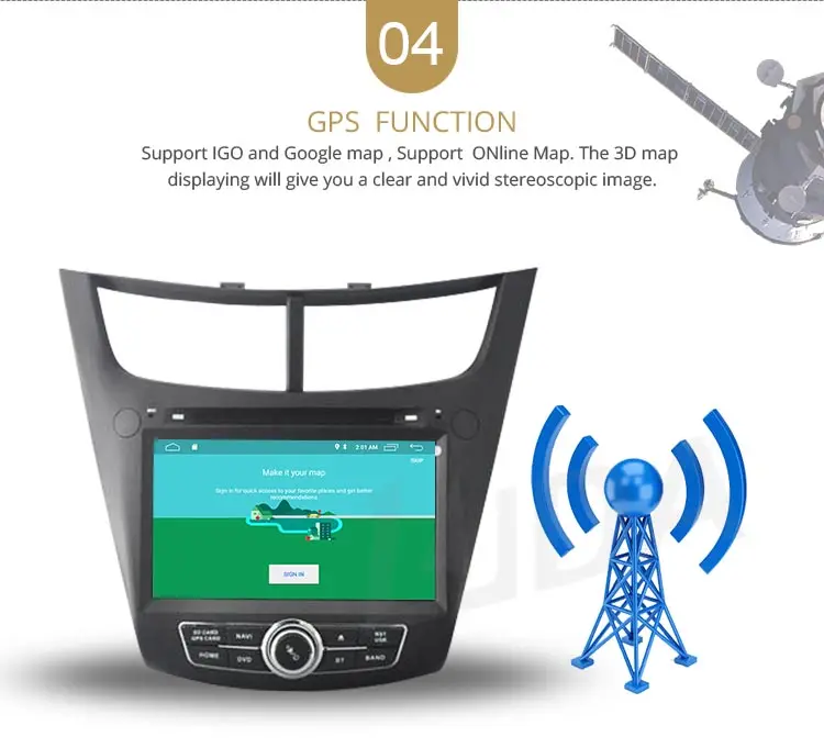 Excellent LJDA 2 Din Car Radio Android 9.1 Car DVD Player For CHEVROLET SALT 2014 2015 GPS Navigation Stereo WIFI Multimedia IPS Canbus 6
