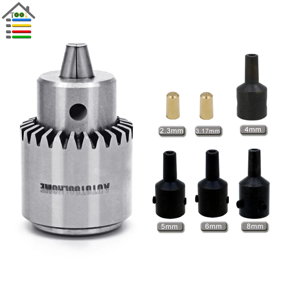 JT0 Lot De 4 Mandrins De Perceuse De Moteur 0,3 à 4 Mm