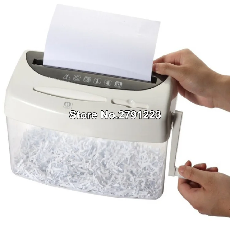 3 цвета мини офисный измельчитель Настольный ручной A4 Шредер совместимый резки для бумаги и кредитных карт и CD 1 лист/Shred