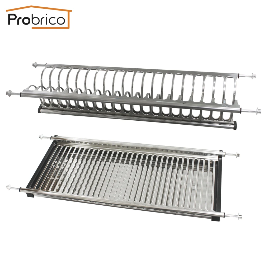 Probrico Stainless Steel Dish Drying Rack For Width 565mm 665mm Probrico Stainless Steel Dish Drying Rack For Width 565mm 665mm 765mm 865mm Kitchen Cabinet Dra01 Cupboard Plate Storage In Holders Racks From