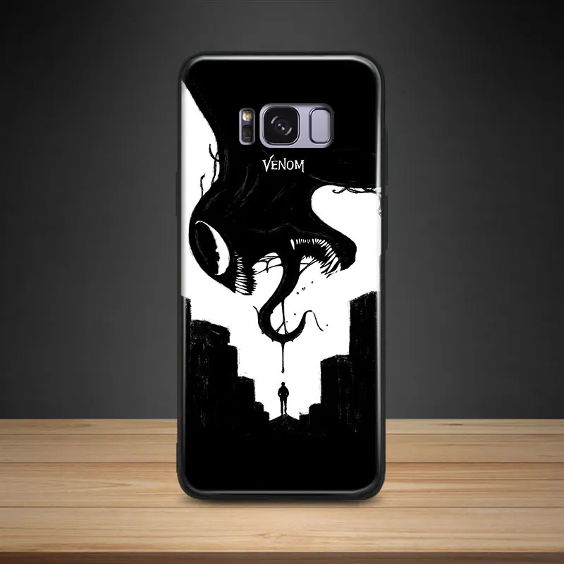 

Venom Graphic design Pattern Soft Silicone Phone Case Shell Cover For Samsung S7 Edge S8 S9 Plus Note 8 9
