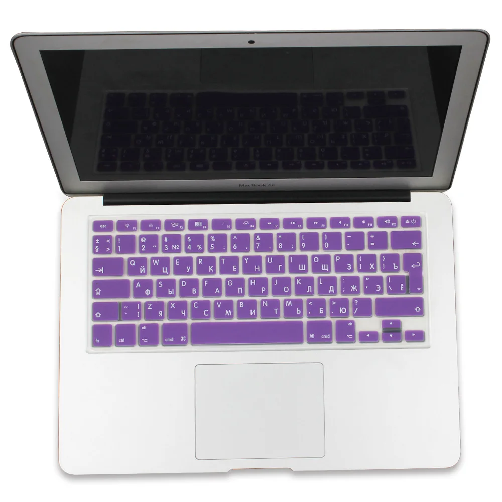 Мягкая силиконовая клавиатура для Apple Macbook Air Pro retina 13, 15, 17 дюймов, защитная клавиатура, наклейки