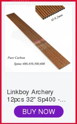 Tiro com Arco Setas de Carbono Linkboy Puro 100% 3 k Id6.2mm 32 Sp250-600 5 Polegada Turquia Pena Composto Arco Tradicional Tiro 6 - 12 Pçs 4 puro 100% 3 k setas de carbono