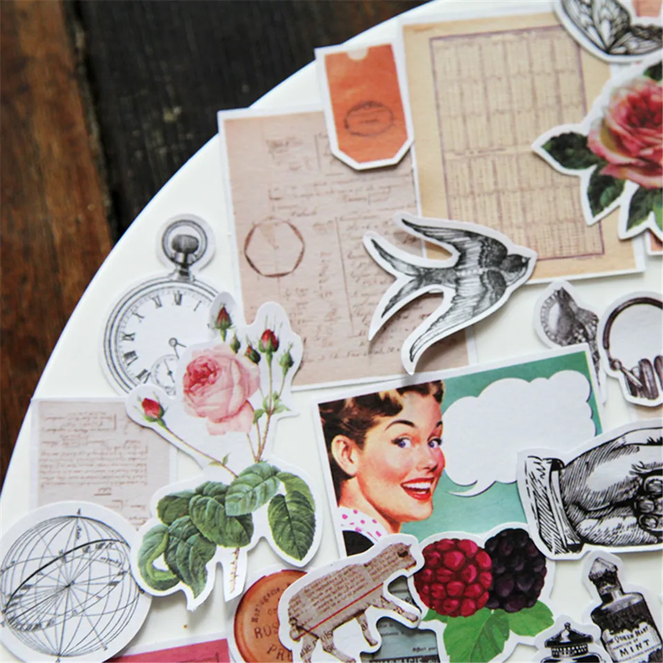 86 шт. Tim Holtz стильные бумажные наклейки s наборы высечки для DIY Скрапбукинг мусор планировщик журнал фото наклейки в альбом изготовление карт S060