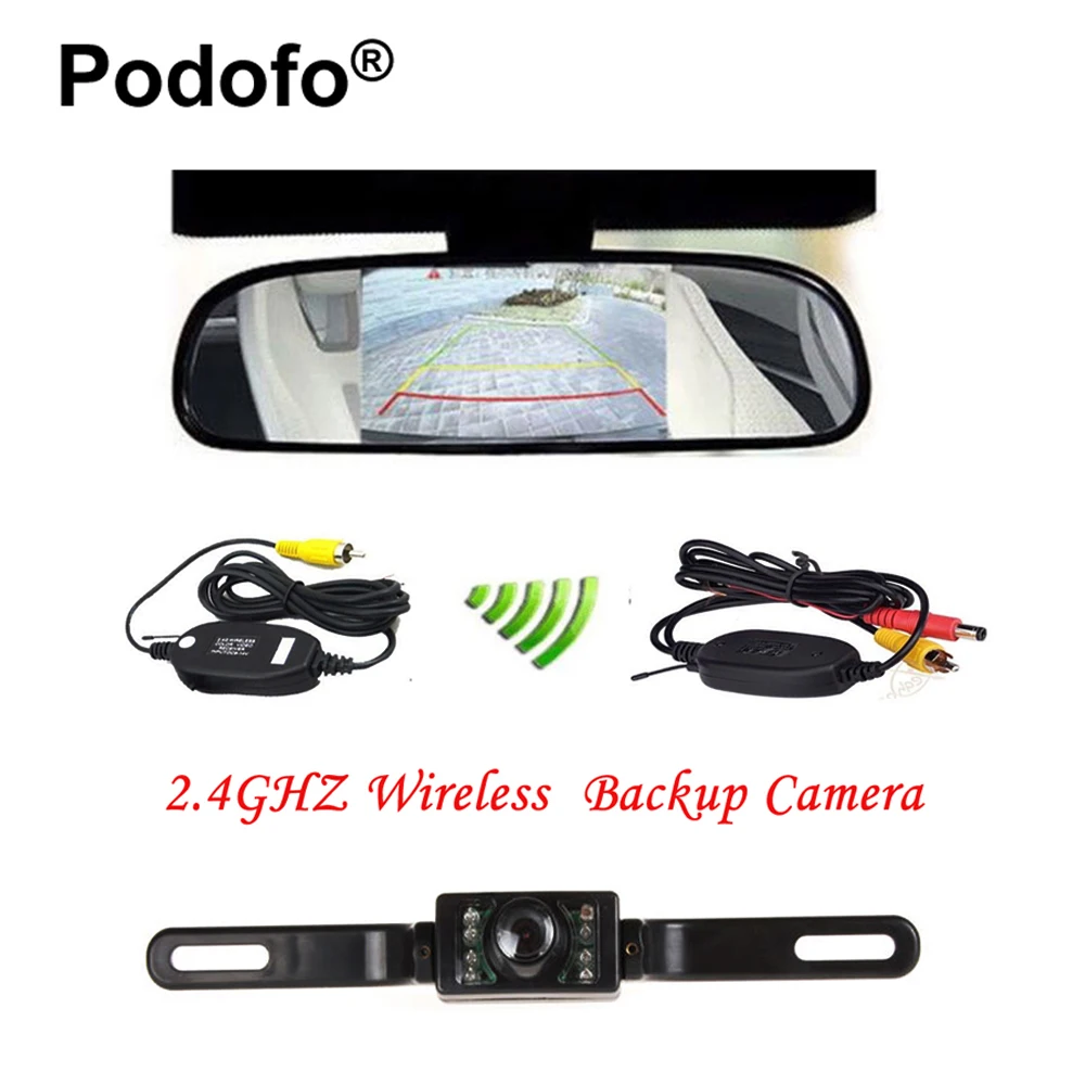 imágenes para Wireless 4.3 "TFT Espejo Retrovisor Del Coche Cámara de Visión Trasera Sistema de Aparcamiento Aparcamiento LLEVÓ La Visión Nocturna del CCD HD de Vídeo Car Styling imágenes para Wireless 4.3 "TFT Espejo Retrovisor Del Coche Cámara de Visión Trasera Sistema de Aparcamiento Aparcamiento LLEVÓ La Visión Nocturna del CCD HD de Vídeo Car Styling