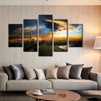 

Mosque Islamic Poster Wall Art Canvas Painting Nordic Wall Pictures for Living Room Decoration Picture No Frame Art Print