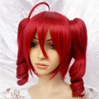 

2016 Best Sellers store dong1235 wig shop>>Vocaloid Teto Kasane Red Cosplay WIG 2 clips ponytail wig
