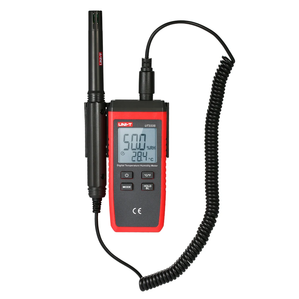 UNI-T UT333S Mini Temperature and Humidity Meter LCD Digital Thermometer Hygrometer Psychrometer Tester Thermoregulator UNI-T UT333S Mini Temperature and Humidity Meter LCD Digital Thermometer Hygrometer Psychrometer Tester Thermoregulator