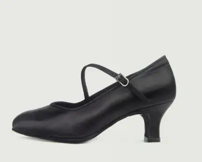 Женская обувь; кроссовки; обувь для латинских танцев; спортивная обувь с мягкой подошвой; BD 138; Современная обувь для джазовых бальных танцев; импортная атласная обувь на каблуке 5,5 см - Цвет: Black heel 5.5cm