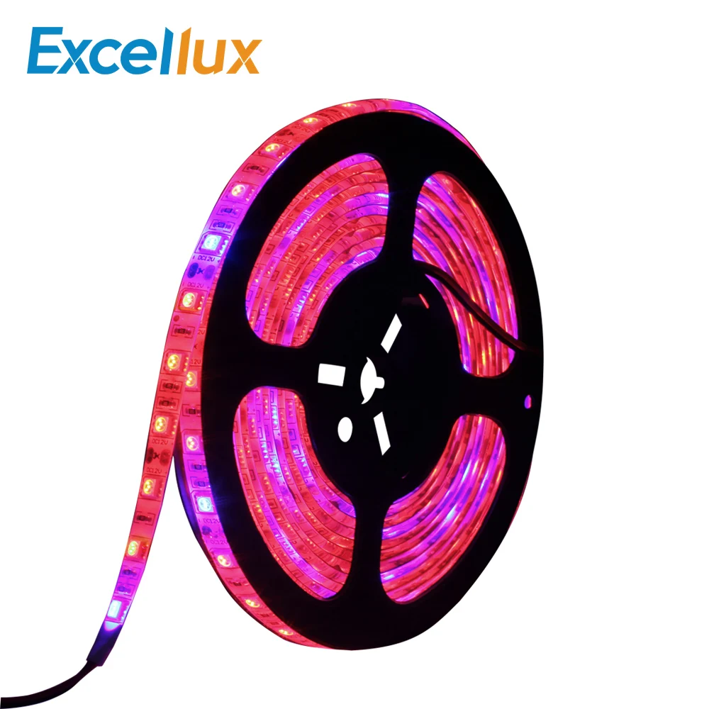 5 м 60leds/m12V LED Grow Lights Strip ip65 Phyto Lamps 5050 Light Red Blue 3:1 4:1 для теплиц гидропонных