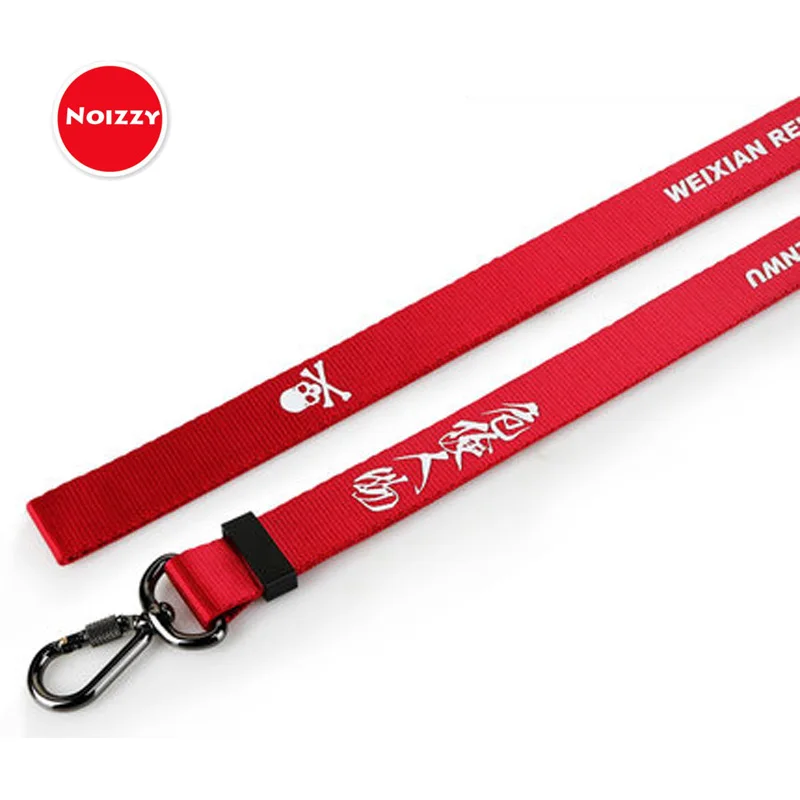 

Noizzy Security Risk Danger Skull ID Lanyard Badge Holder for Men Warning Car Motorcycle Keys Neck Strap Auto Keychain Styling