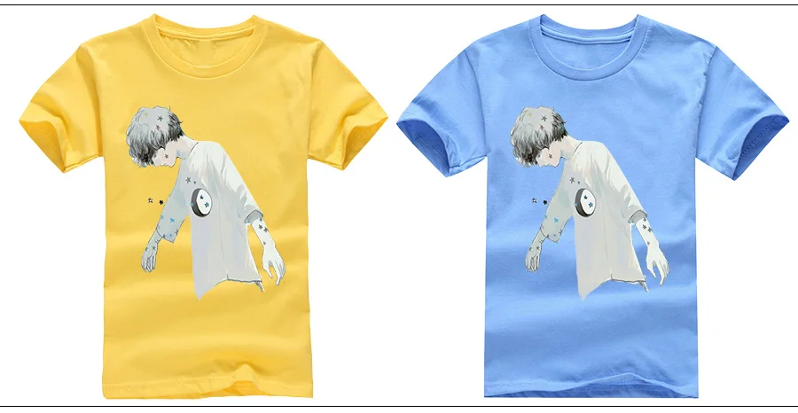 Забавные футболки A15, футболки для мальчиков, летняя футболка для детей, повседневные топы с 3D принтом, Детская уличная одежда в стиле
