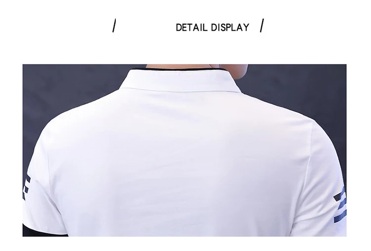 Дышащая хлопковая Мужская рубашка поло, брендовая короткая футболка для гольфа, тенниса размера плюс, модная спортивная одежда, Новое поступление, повседневная облегающая футболка в стиле хип-хоп