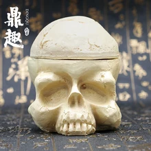 Череп головы 7 отверстий жесткого Смола татуировки Кубок чернила/крышки Держатель татуировки чернил Подстаканник татуировки аксессуары IA301