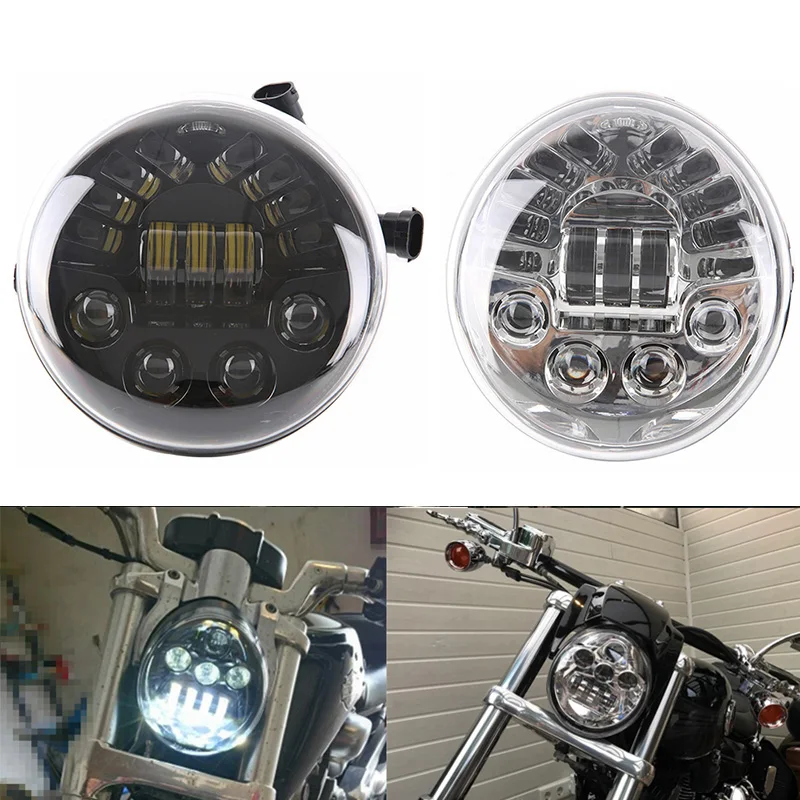 

DOT E9 For V-ROD LED Motorcycle Headlight Daytime running light Turn signal For Harley V Rod VRSCF VRSC VRSCR Black Headlamp
